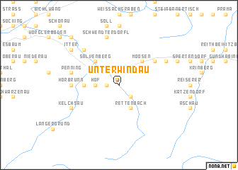 map of Unterwindau