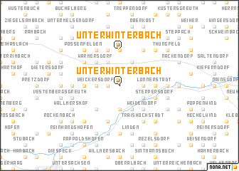 map of Unterwinterbach