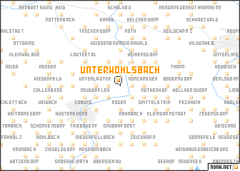 map of Unterwohlsbach