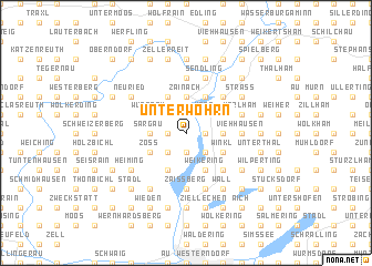 map of Unterwöhrn