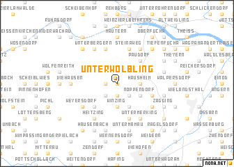map of Unterwölbling