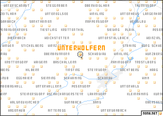 map of Unterwolfern