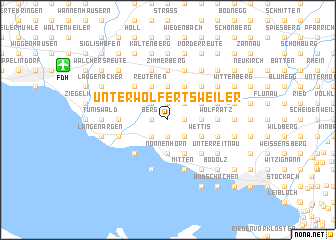 map of Unterwolfertsweiler