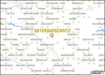 map of Unterwürschnitz