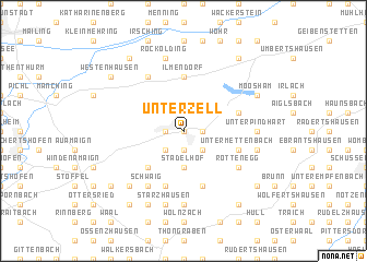 map of Unterzell