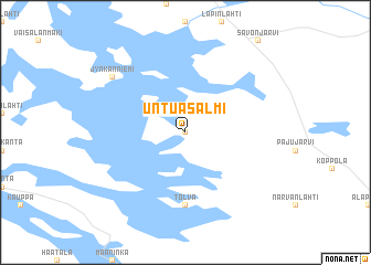 map of Untuasalmi