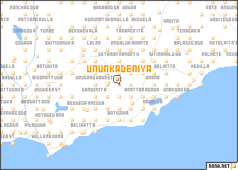 map of Ununkadeniya