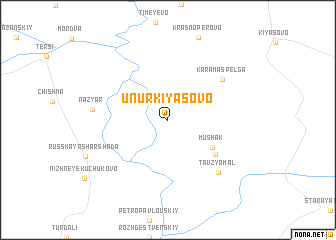 map of Unur-Kiyasovo