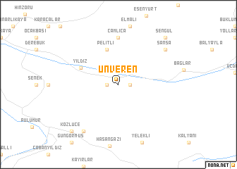 map of Ünveren