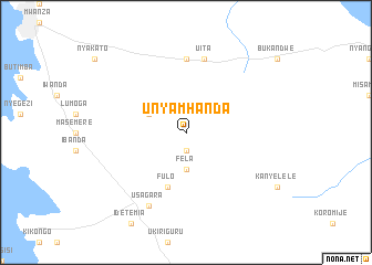 map of Unyamhanda