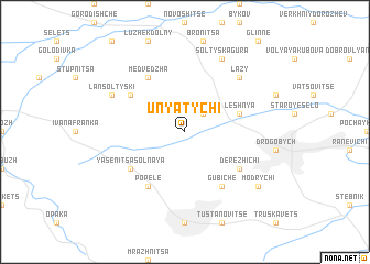 map of Unyatychi