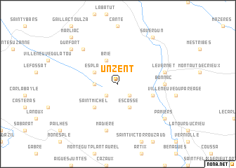 map of Unzent