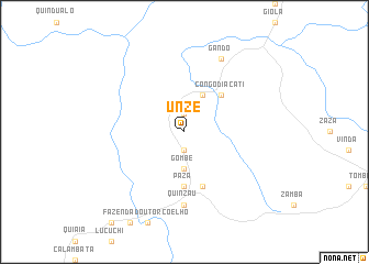 map of Unze