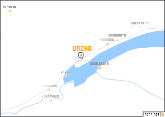 map of Unzha