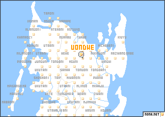 map of Uondwe