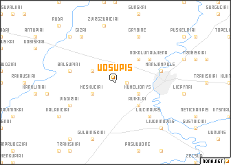 map of Uosupis