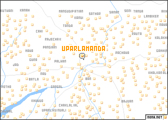 map of Uparla Mānda