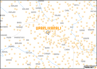 map of Uparli Karali
