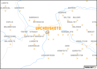 map of Upchovskoto