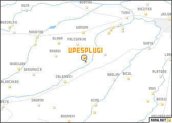 map of (( Upes Plūģi ))