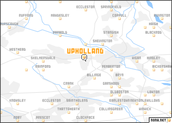 map of Upholland