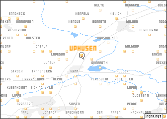 map of Uphusen