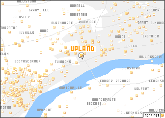 map of Upland