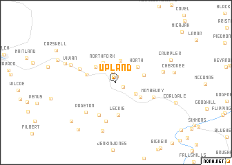 map of Upland