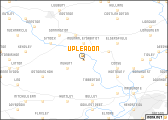 map of Upleadon