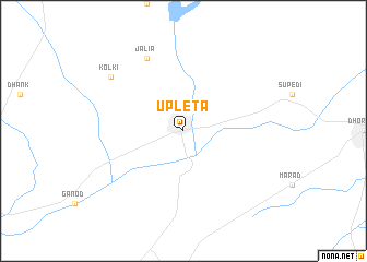 map of Upleta