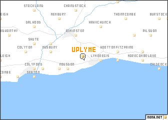 map of Uplyme