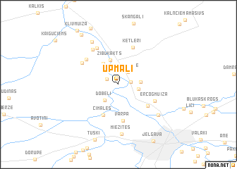 map of Upmaļi