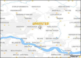 map of Upminster