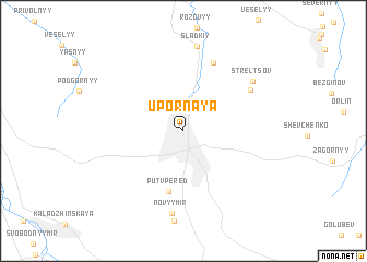 map of Upornaya