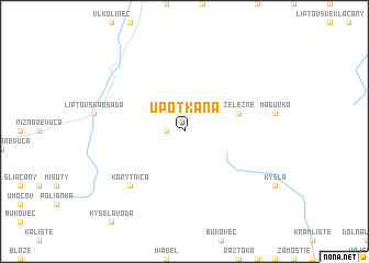 map of U Potkana