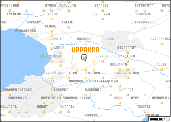 map of Uppåkra