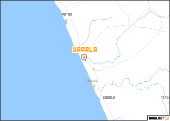 map of Uppala