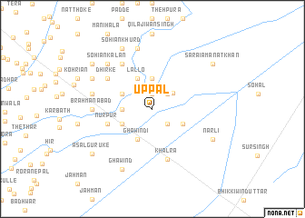 map of Uppal