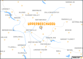 map of Upper Beechwood