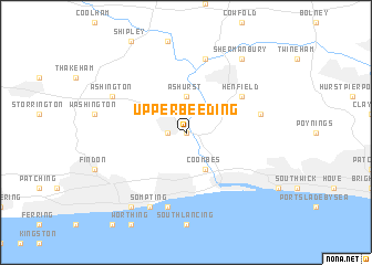 map of Upper Beeding