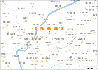 map of Upper Benduma