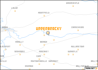 map of Upper Bracky