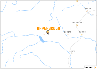 map of Upper Brogo