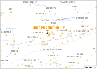 map of Upper Brownville