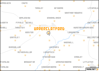 map of Upper Clatford