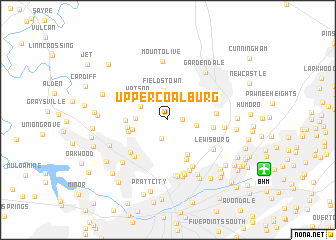 map of Upper Coalburg