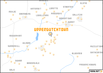 map of Upper Dutchtown