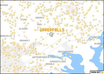 map of Upper Falls