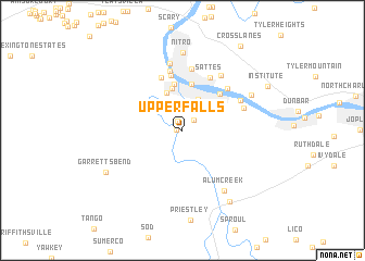map of Upper Falls