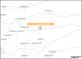 map of Upper Freestone